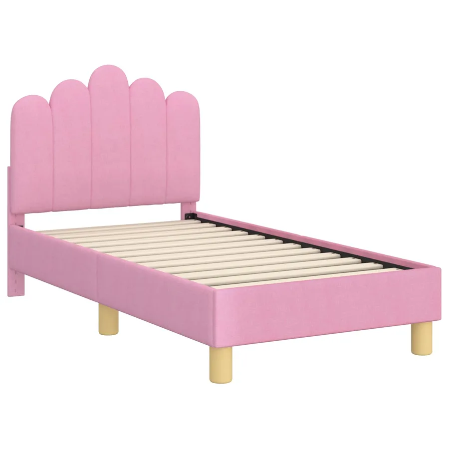 Cadre de lit pour tout-petit avec tête de lit Rose 70 x 140 cm - 4