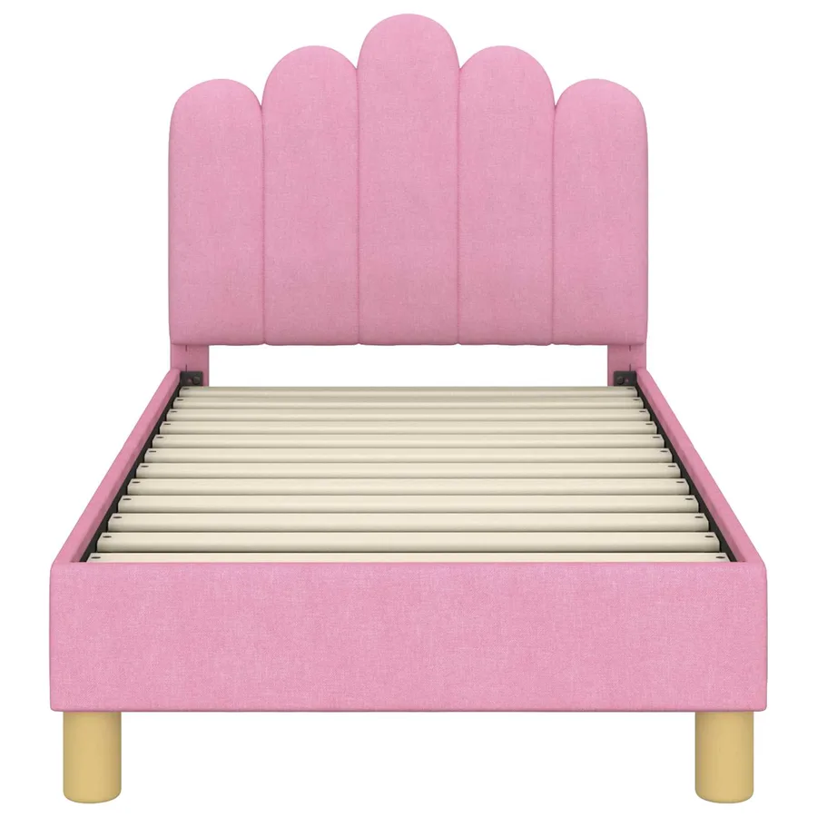 Cadre de lit pour tout-petit avec tête de lit Rose 70 x 140 cm - 5