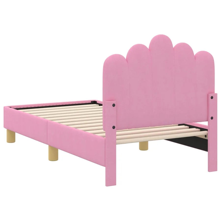 Cadre de lit pour tout-petit avec tête de lit Rose 70 x 140 cm - 7