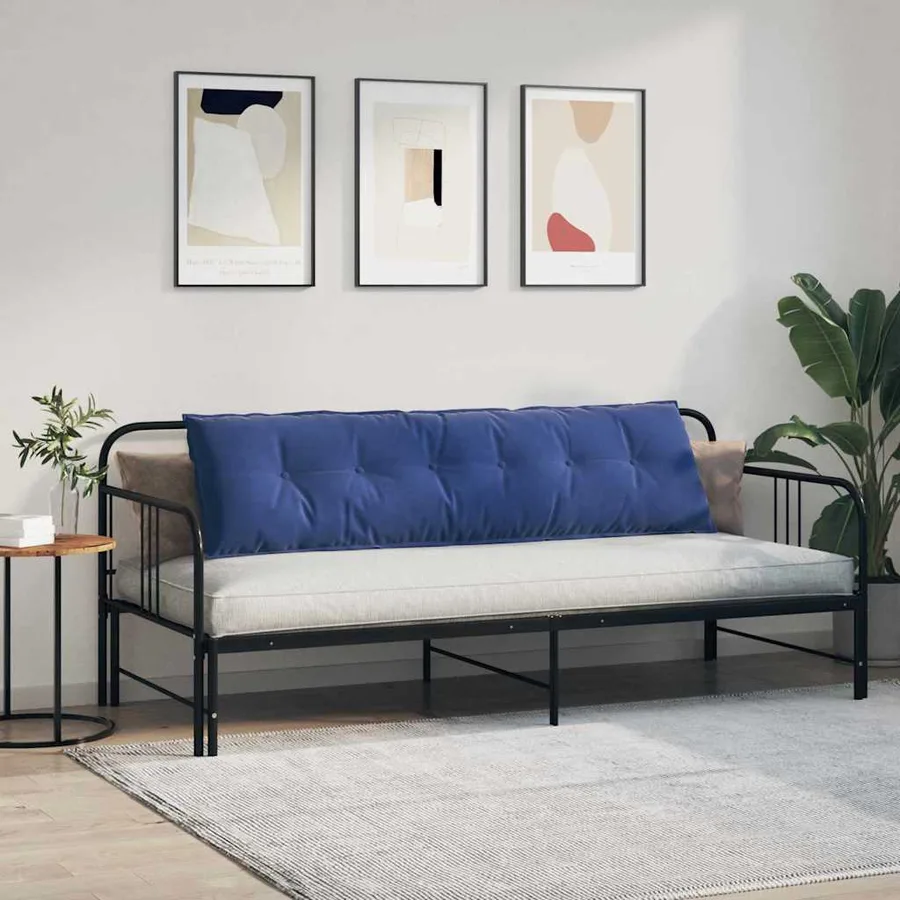 Coussin de Dos Bleu police 180 x 50 cm Tissu en velours côtelé - 4