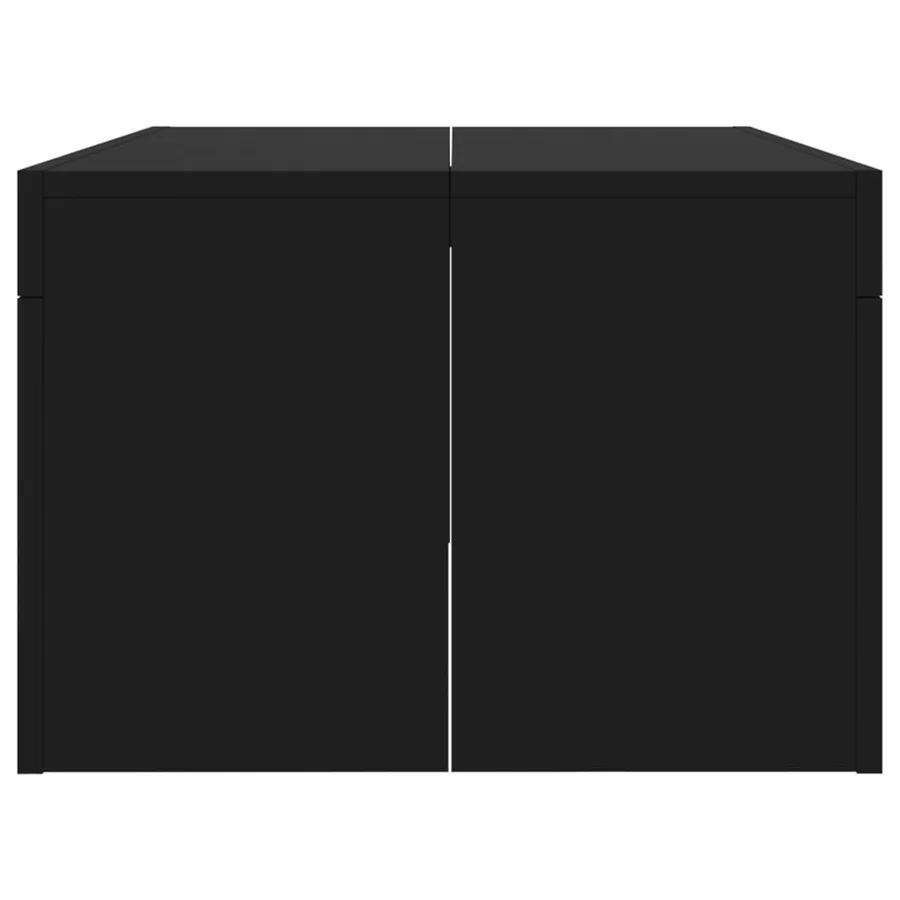 Table basse noir 102x50x36 cm bois d'ingénierie - 5