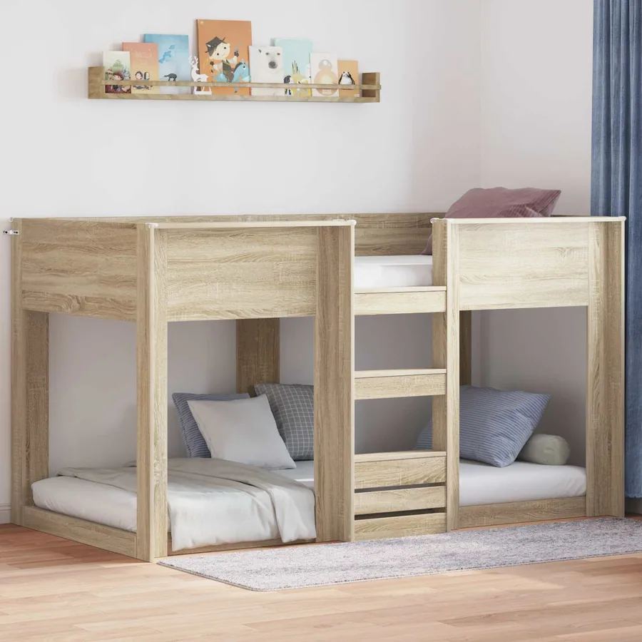 Lit Superposé pour Enfants Chêne Sonoma 90 x 200 cm