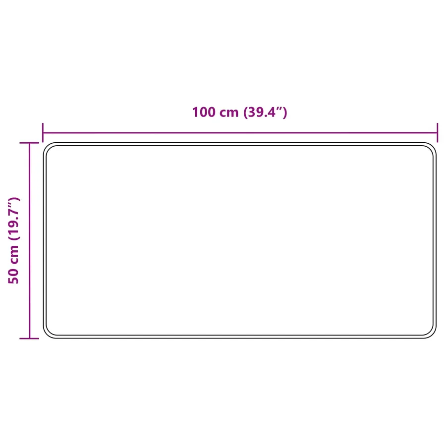 Coureur de Tapis MARSA Noir 50 x 100 cm Polyester et PVC - 7