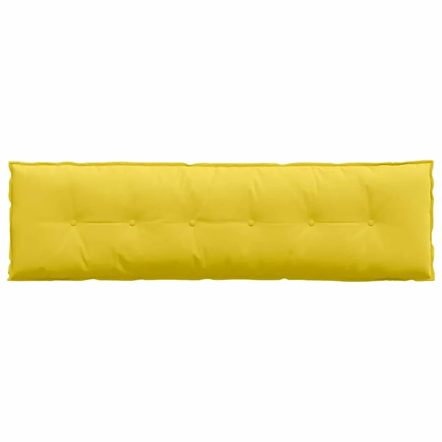 Coussin de Dos Jaune clair 180 x 19 x 50 cm tissu - 6
