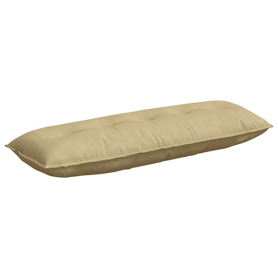 Coussin de Dos Vert gris 140 x 50 cm Tissu en velours côtelé - 2