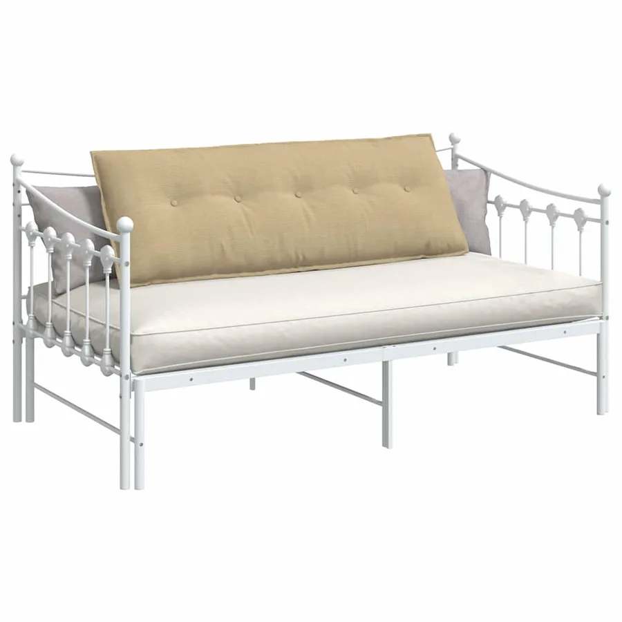 Coussin de Dos Vert gris 140 x 50 cm Tissu en velours côtelé - 3