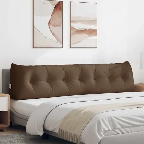 Coussin de Dos Marron 200 x 24 x 50 cm tissu