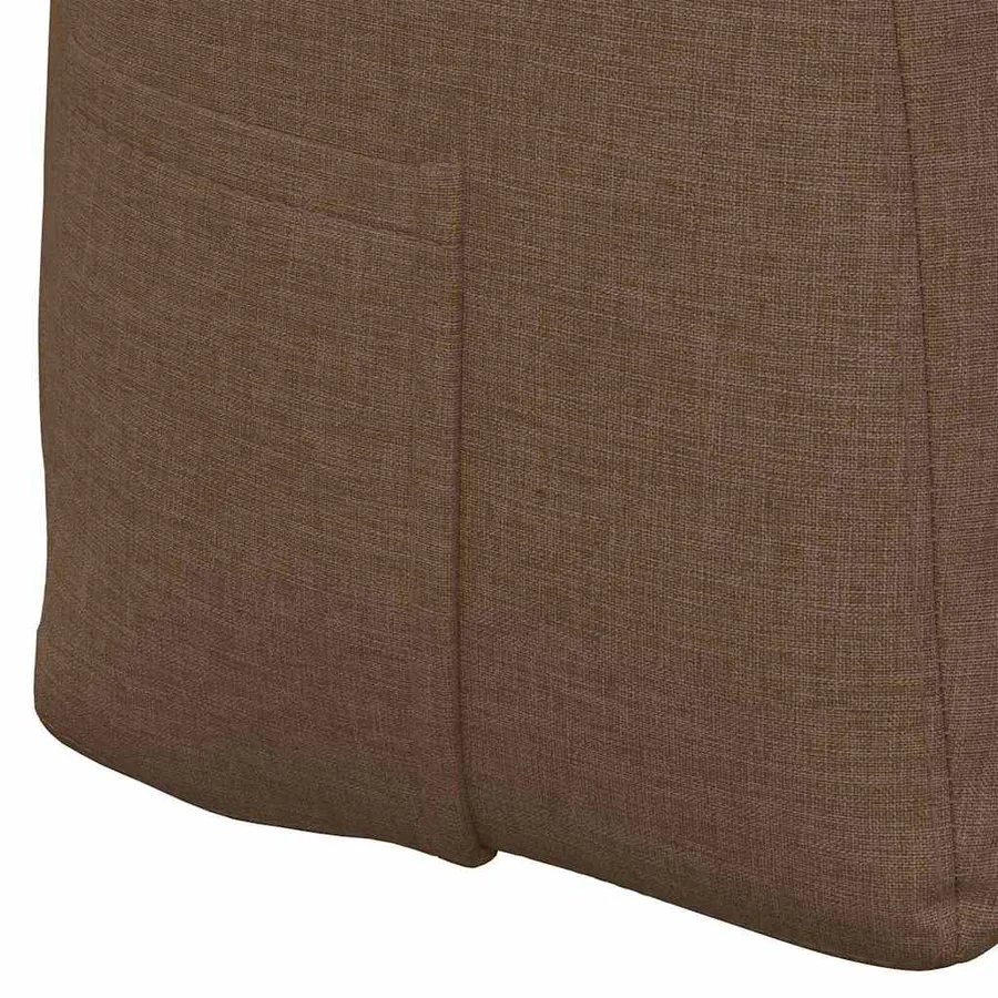 Coussin de Dos Marron 200 x 24 x 50 cm tissu - 9