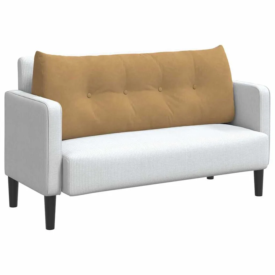 Coussin de Dos Marron 120 x 24 x 50 cm Velours - 3