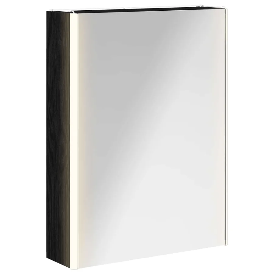 Armoire Miroir de Salle de Bain Chêne noir 53,5 x 15,5 x 70 cm - 2