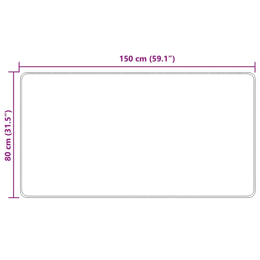 Coureur de Tapis MARSA Crème 80 x 150 cm Polyester et PVC - 7