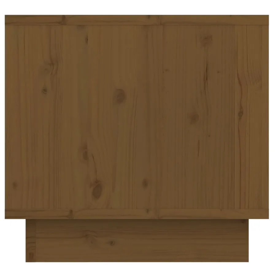 Tables de chevet 2pcs Marron miel 35x34x32cm Bois de pin solide - 8