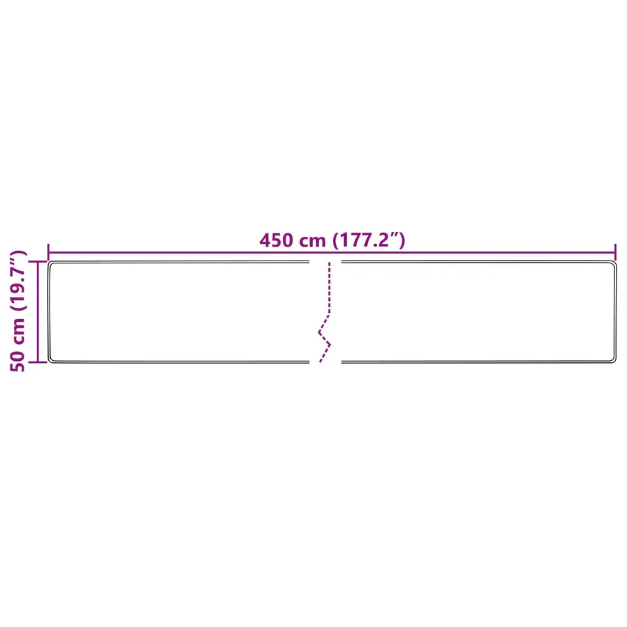 Coureur de Tapis MARSA Crème 50 x 450 cm Polyester et PVC - 7