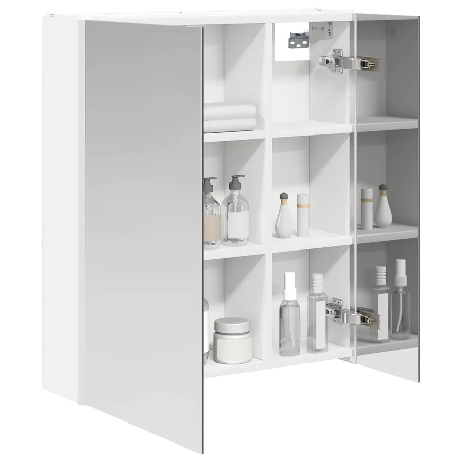 Armoire Miroir de Salle de Bain Blanc 63,5 x 15,5 x 70 cm - 3