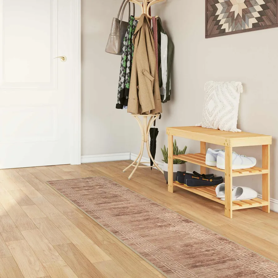 Coureur de Tapis MARSA Blanc 50 x 250 cm Polyester et PVC