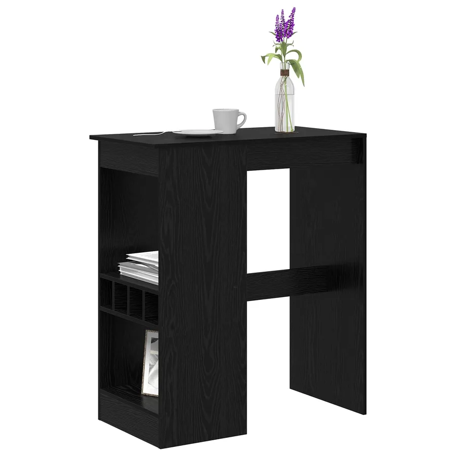 Table de bar Chêne noir 90 x 47.5 x 103.5 cm Bois d'ingénierie - 3