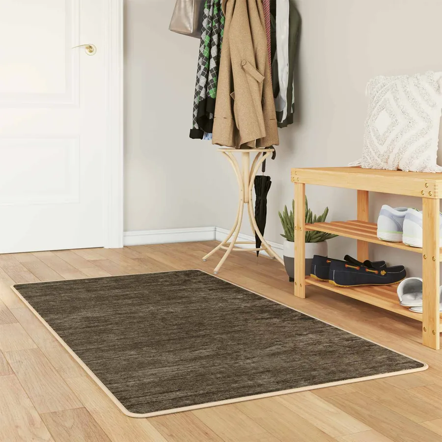 Coureur de Tapis MARSA Vert forêt 80 x 150 cm Polyester et PVC