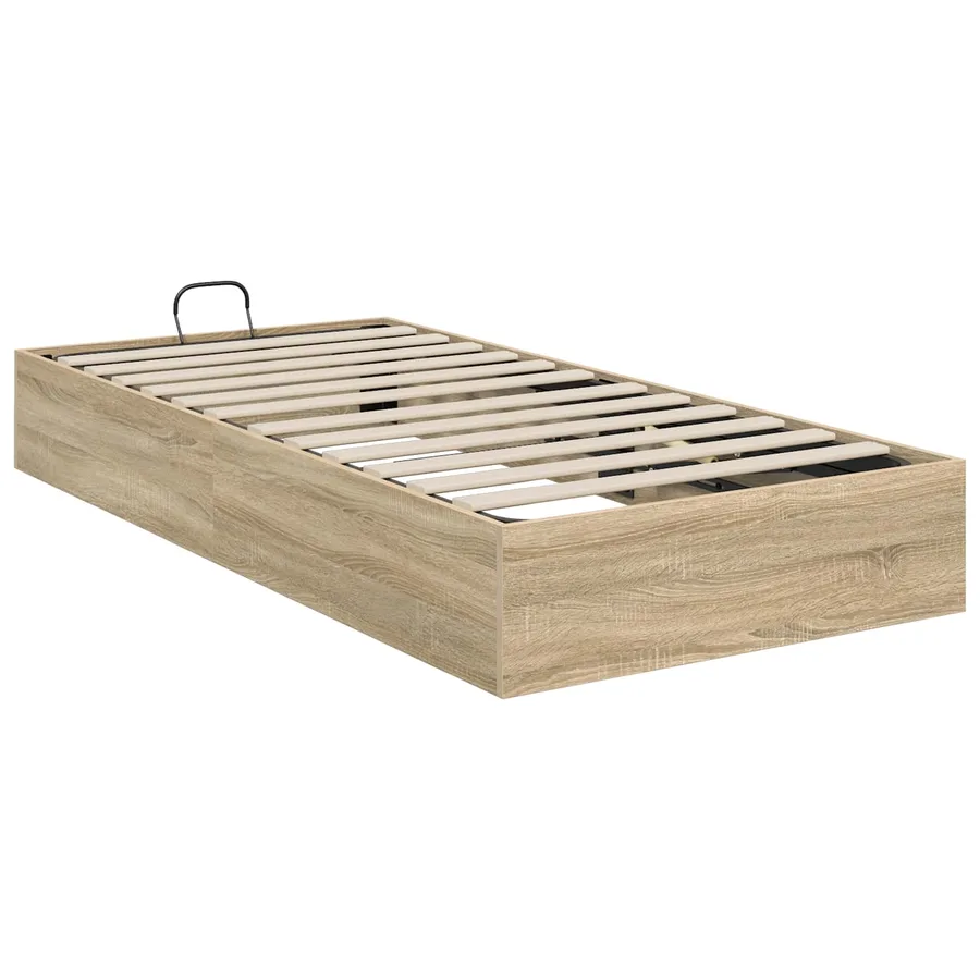 Cadre de lit ottoman Chêne Sonoma 203 x 100 x 25 cm - 7