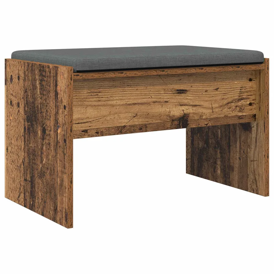 Banc d'entrée avec coussin Bois ancien 63 x 38 x 40 cm - 7