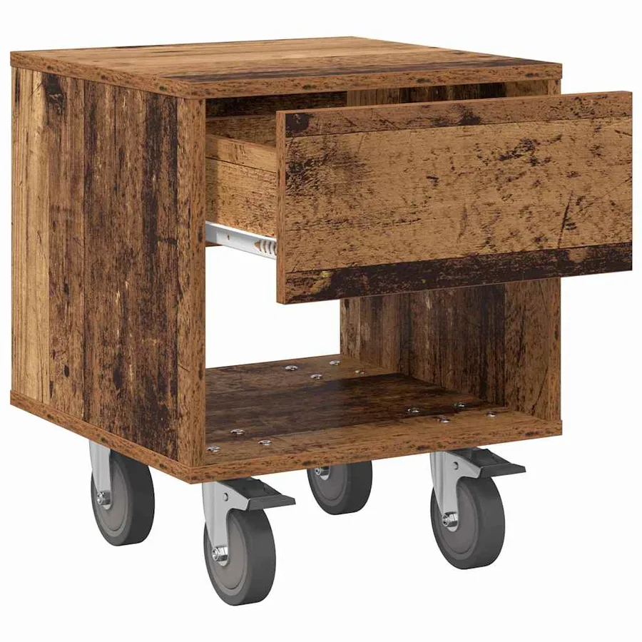 Table de chevet 2 pcs Bois ancien 40,5 x 40 x 48 cm - 6