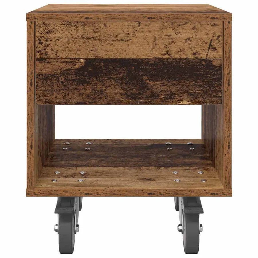 Table de chevet 2 pcs Bois ancien 40,5 x 40 x 48 cm - 7