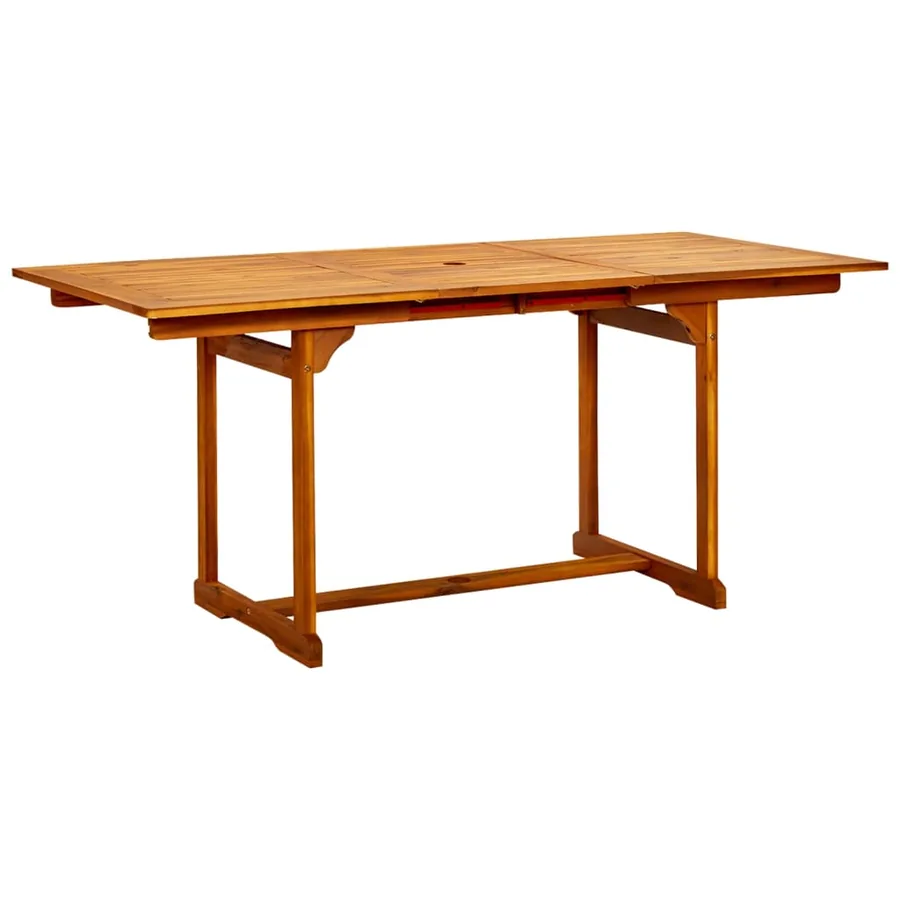 Ensemble à manger de jardin 7 pcs Bois d'acacia massif 120-170 cm - 4