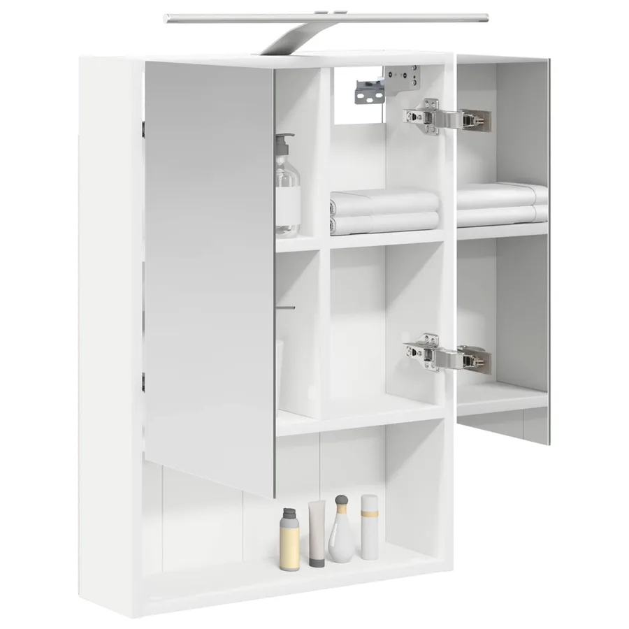 Armoire Miroir de Salle de Bain Blanc 50 x 14,5 x 70 cm - 3