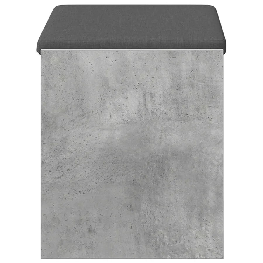 Banc d'entrée avec coussin Gris Béton 63 x 38 x 45 cm - 6