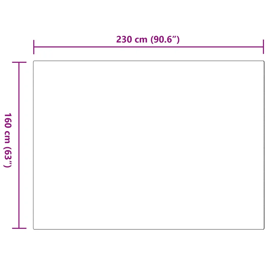 Tapis antidérapant en fausse de lapin OLITE Rose 160 x 230 cm - 10