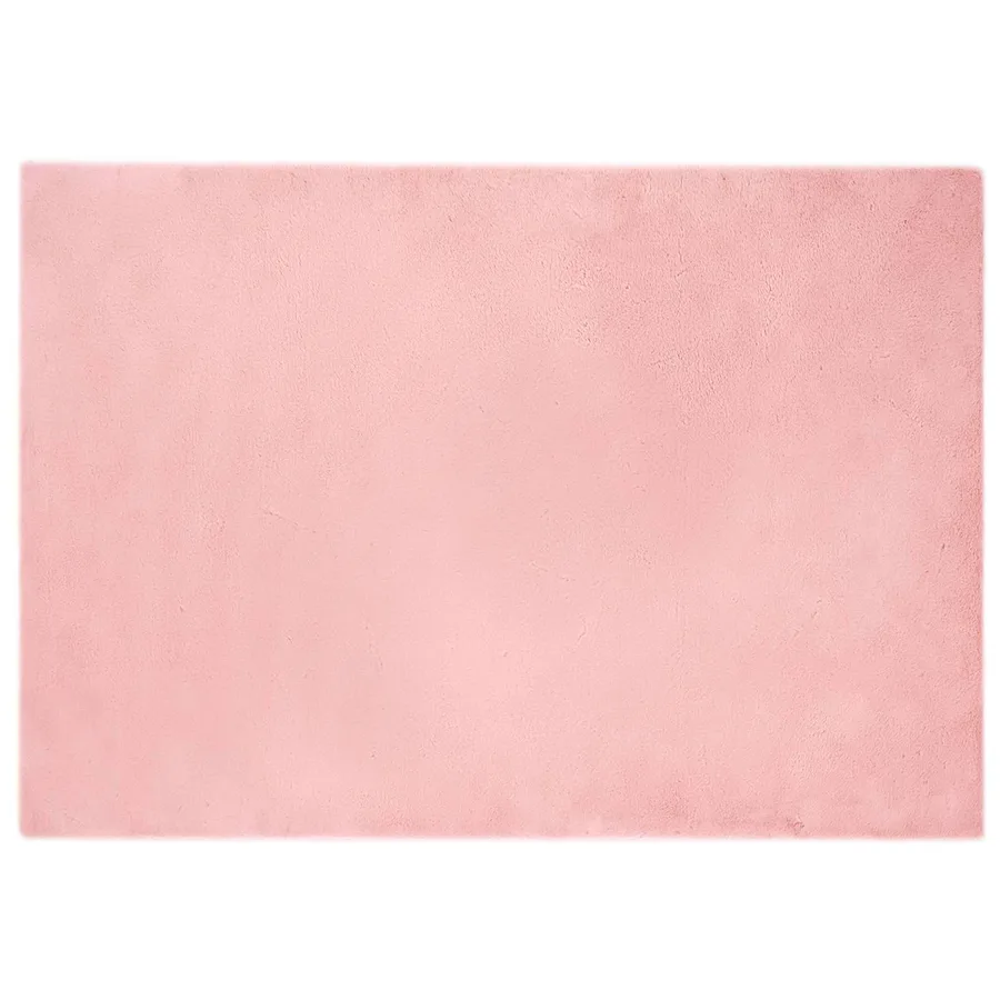 Tapis antidérapant en fausse de lapin OLITE Rose 160 x 230 cm - 2