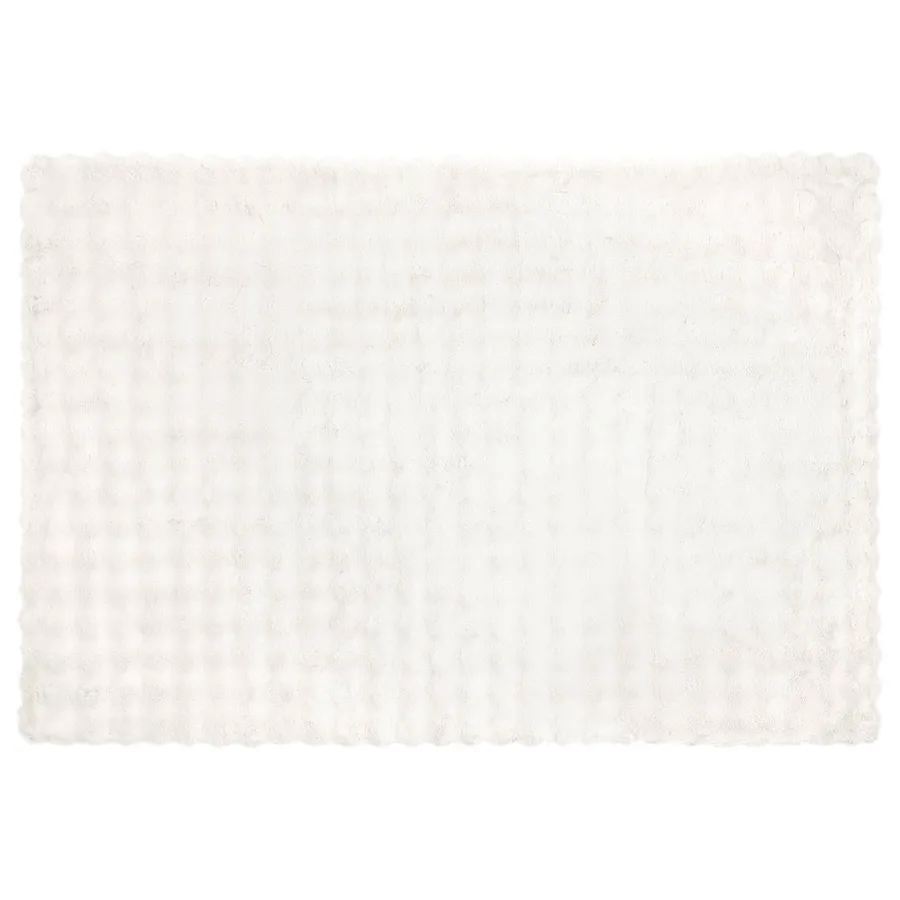 Couverture antidérapante en fausse de lapin Olite Blanc - 5