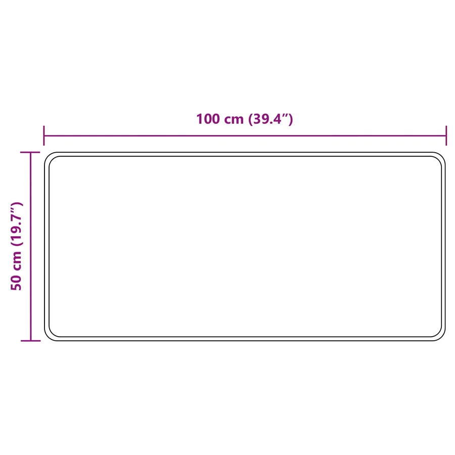 Coureur de Tapis MARSA Gris 50 x 100 cm Polyester et PVC - 7