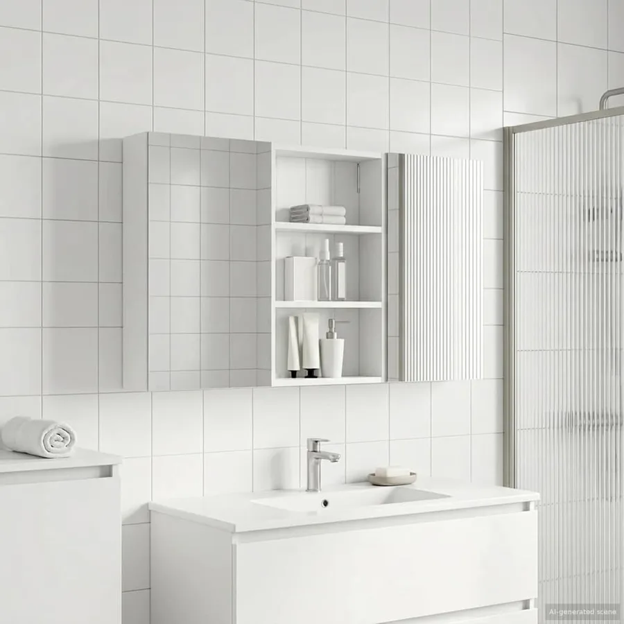 Ensemble de Meubles de Salle de Bain 3 pcs 120 x 10,5 x 60,5 cm - 4