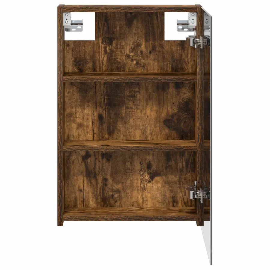 Armoire Miroir de Salle de Bain Chêne fumé 40 x 10,5 x 60,5 cm - 6