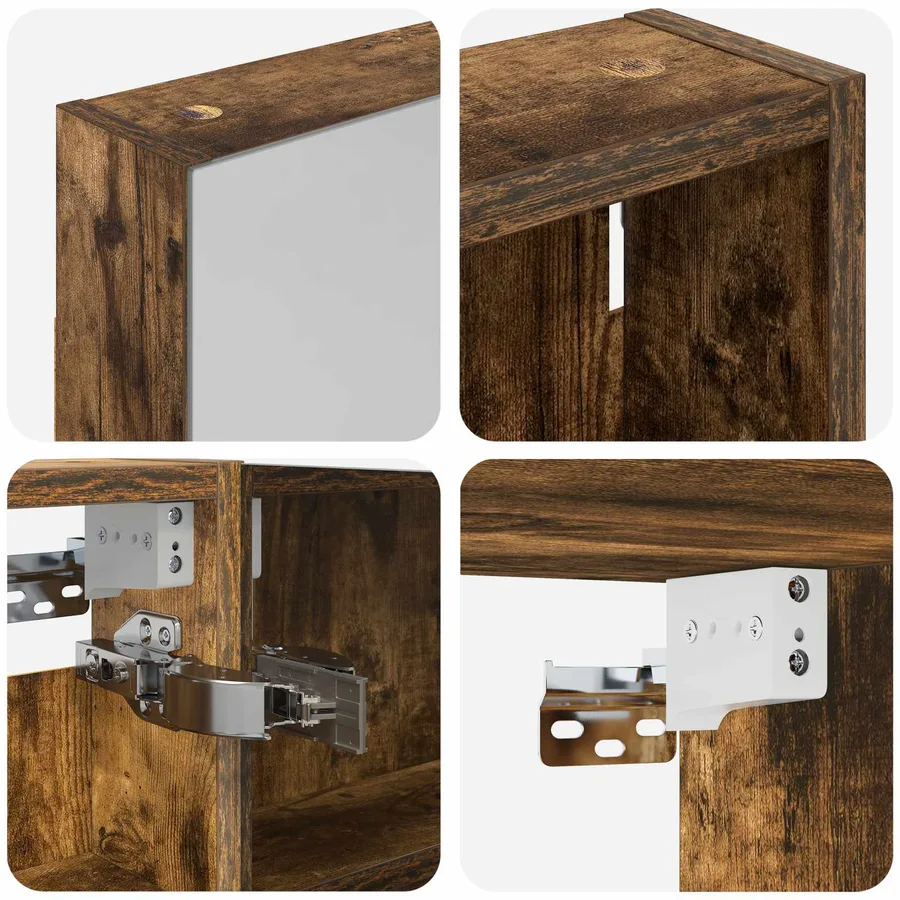 Ensemble de Meubles de Salle de Bain 3 pcs 100 x 10,5 x 60,5 cm - 10