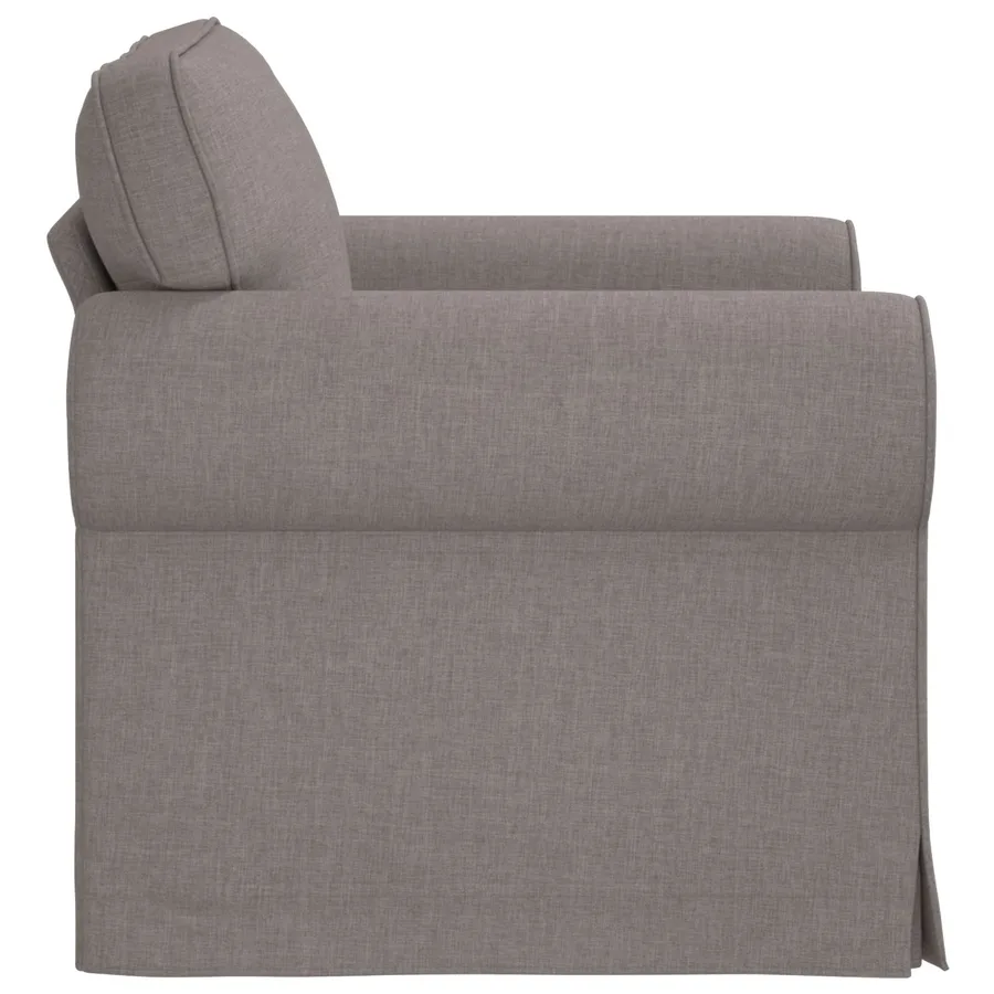 Canapé Taupe 95 x 82 x 80 cm tissu - 5