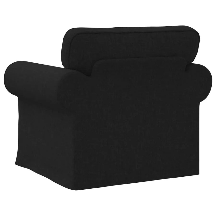 Canapé Noir 95 x 82 x 80 cm tissu - 6