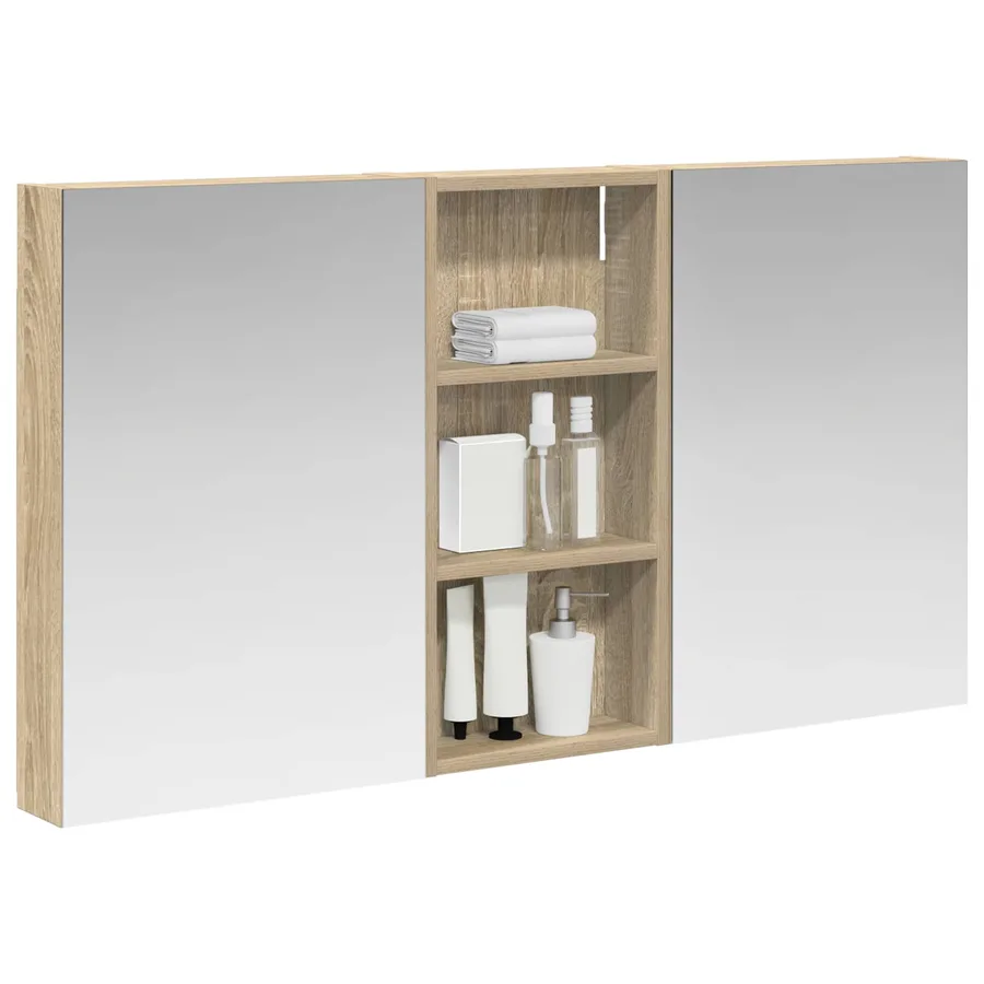 Ensemble de Meubles de Salle de Bain 3 pcs 110 x 10,5 x 60,5 cm - 3