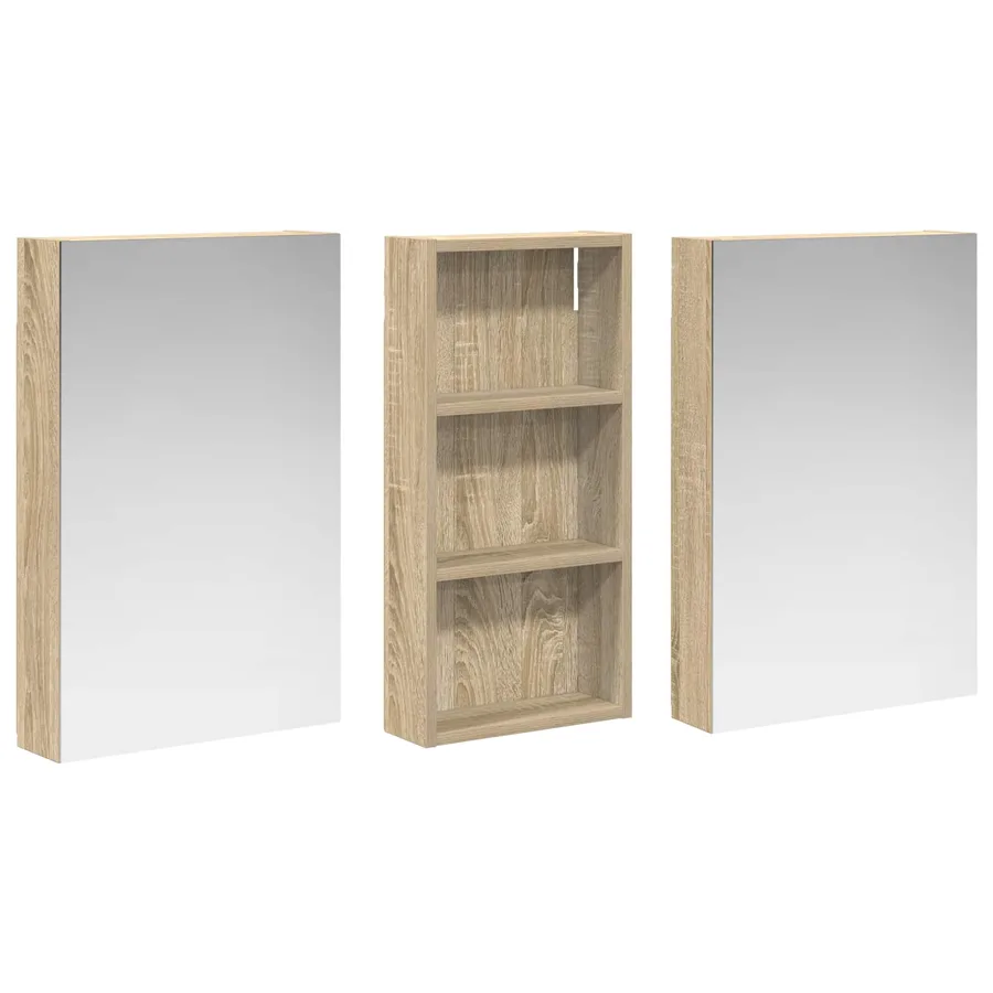 Ensemble de Meubles de Salle de Bain 3 pcs 110 x 10,5 x 60,5 cm - 5
