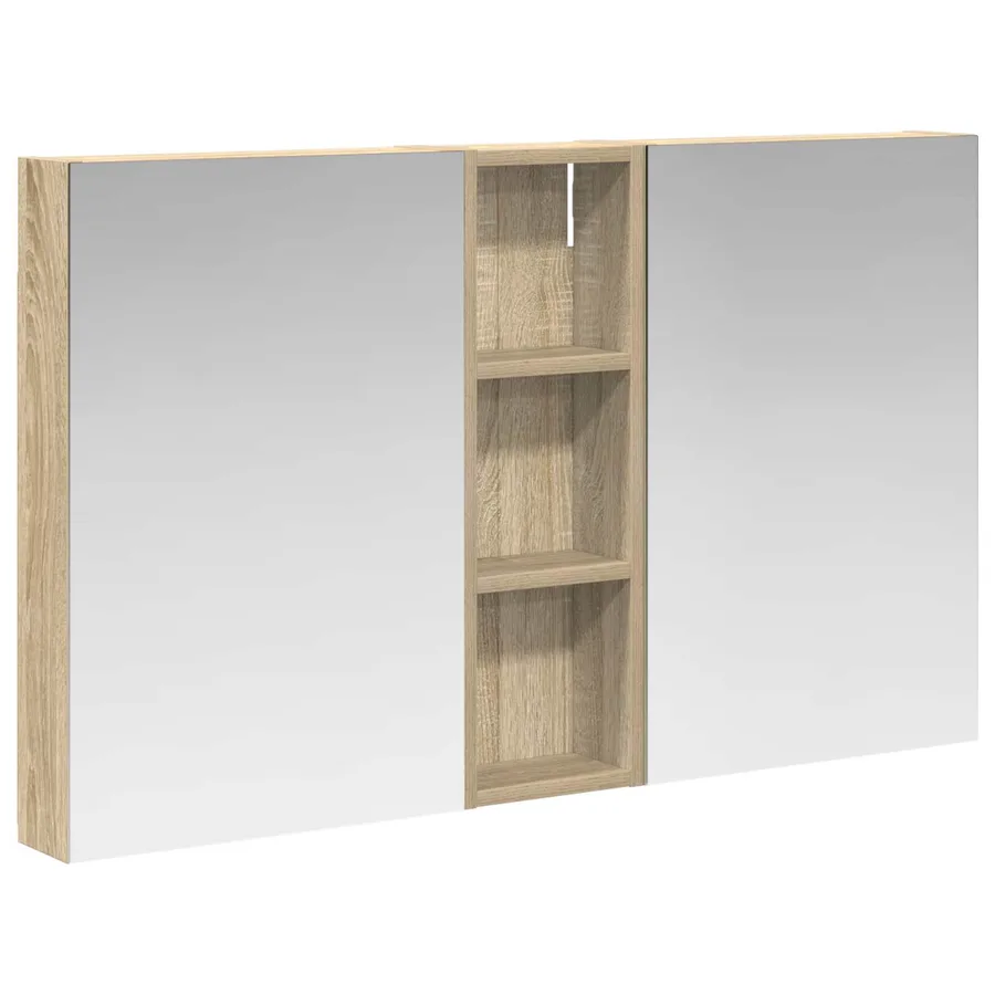 Ensemble de Meubles de Salle de Bain 3 pcs 100 x 10,5 x 60,5 cm - 2