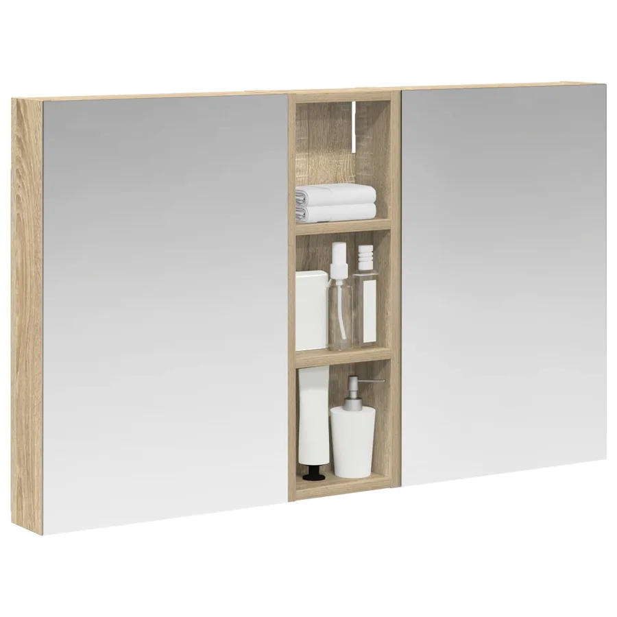 Ensemble de Meubles de Salle de Bain 3 pcs 100 x 10,5 x 60,5 cm - 3