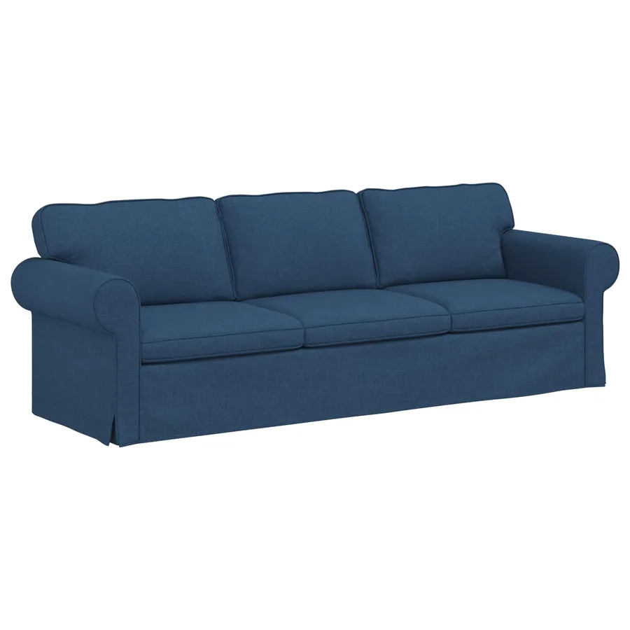 Canapé Bleu 245 x 82 x 80 cm tissu - 2