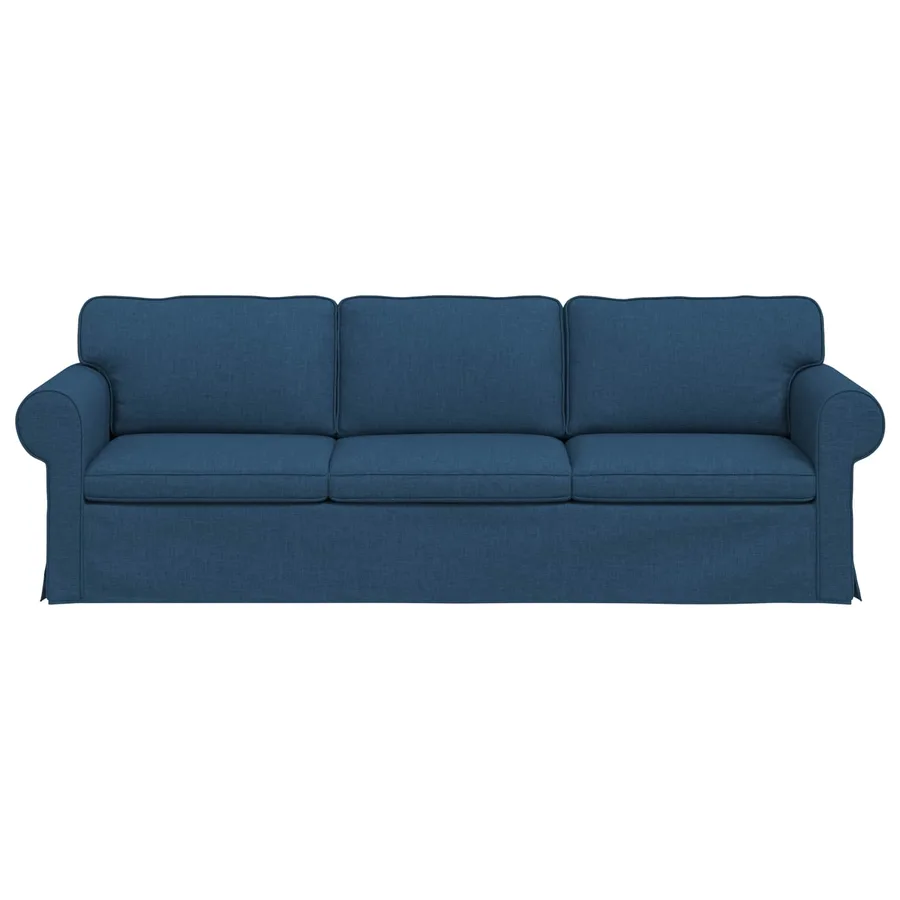 Canapé Bleu 245 x 82 x 80 cm tissu - 4