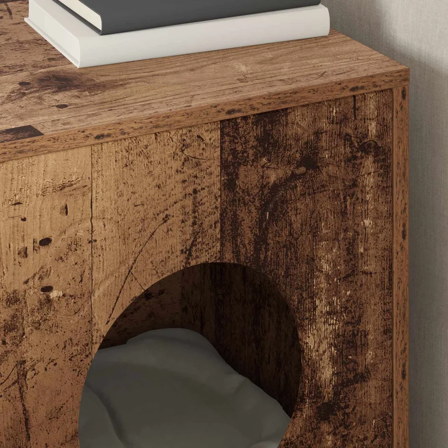 Maison pour chat Bois ancien 42,5 x 40 x 53 cm - 4