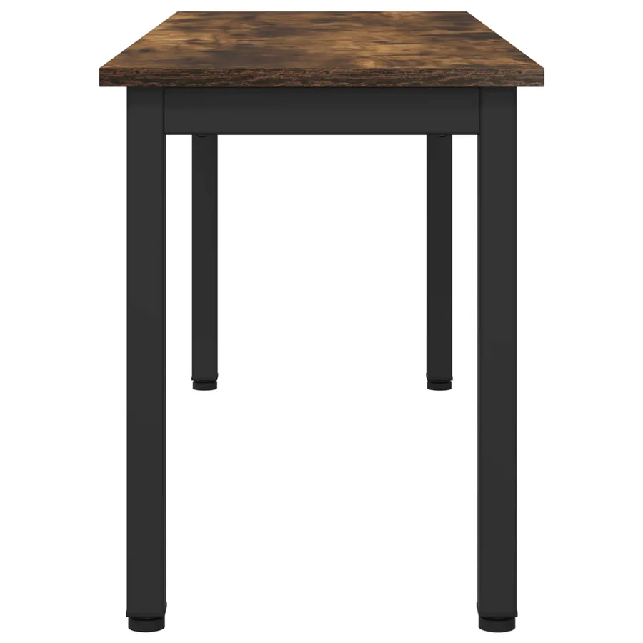 banc Chêne Fumé 110 x 35 x 45 cm Bois d'ingénierie - 6