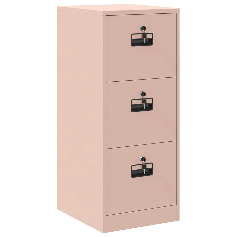 Cabinet de Dossier Rose 44 x 50 x 106.5 cm Acier Laminé à Froid - 2