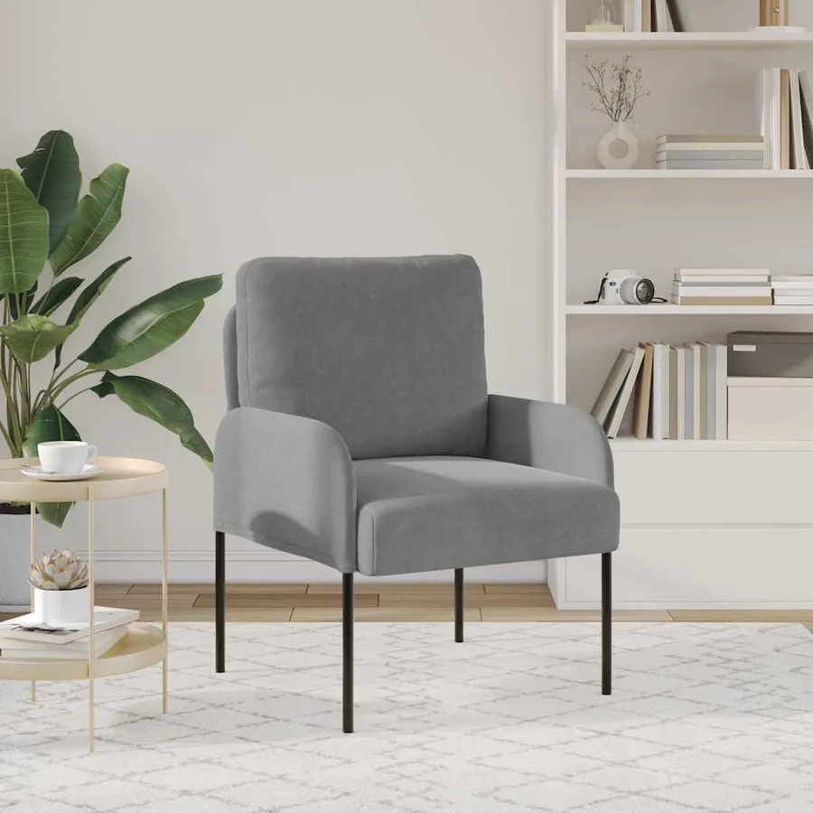 Canapés avec coussin 55cm Gris foncé Contreplaqué - 3