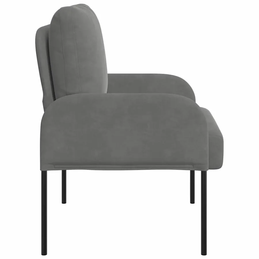 Canapés avec coussin 55cm Gris foncé Contreplaqué - 5