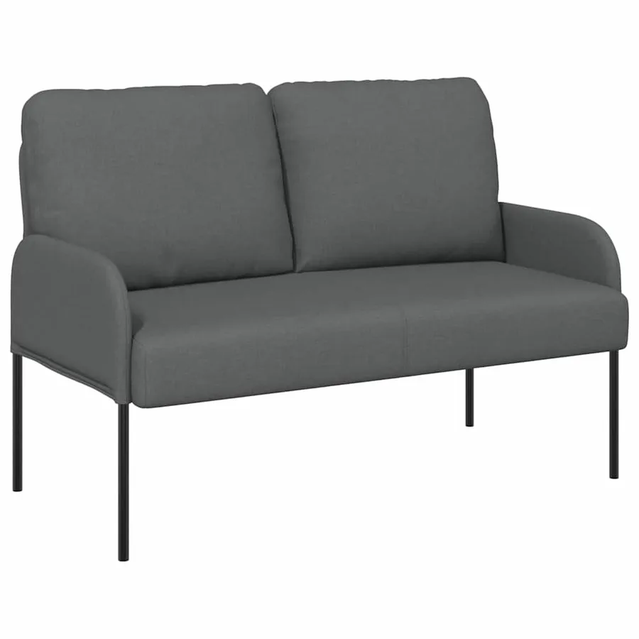 Canapés avec coussin 110cm Gris foncé Contreplaqué - 2