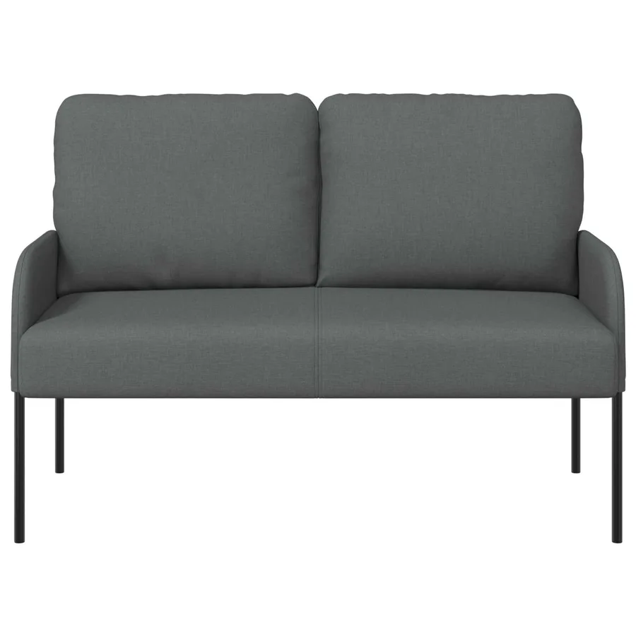 Canapés avec coussin 110cm Gris foncé Contreplaqué - 4